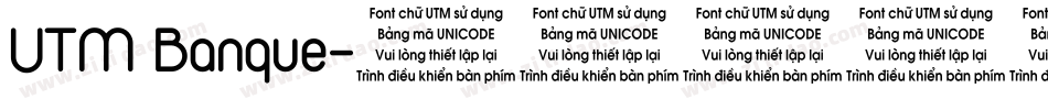 UTM Banque字体转换